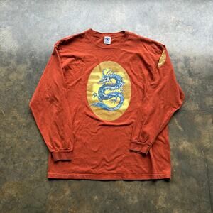 Vintage Y2K Jnco Style Tribal Dragon Long Sleeve‎ T-Shirt
